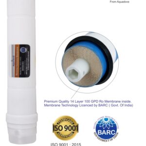 AQUADOVE Inline Filters RO Membrane 100 GPD Compatible for Kent and Eureka Forbes Aqua Guard Water Purifier
